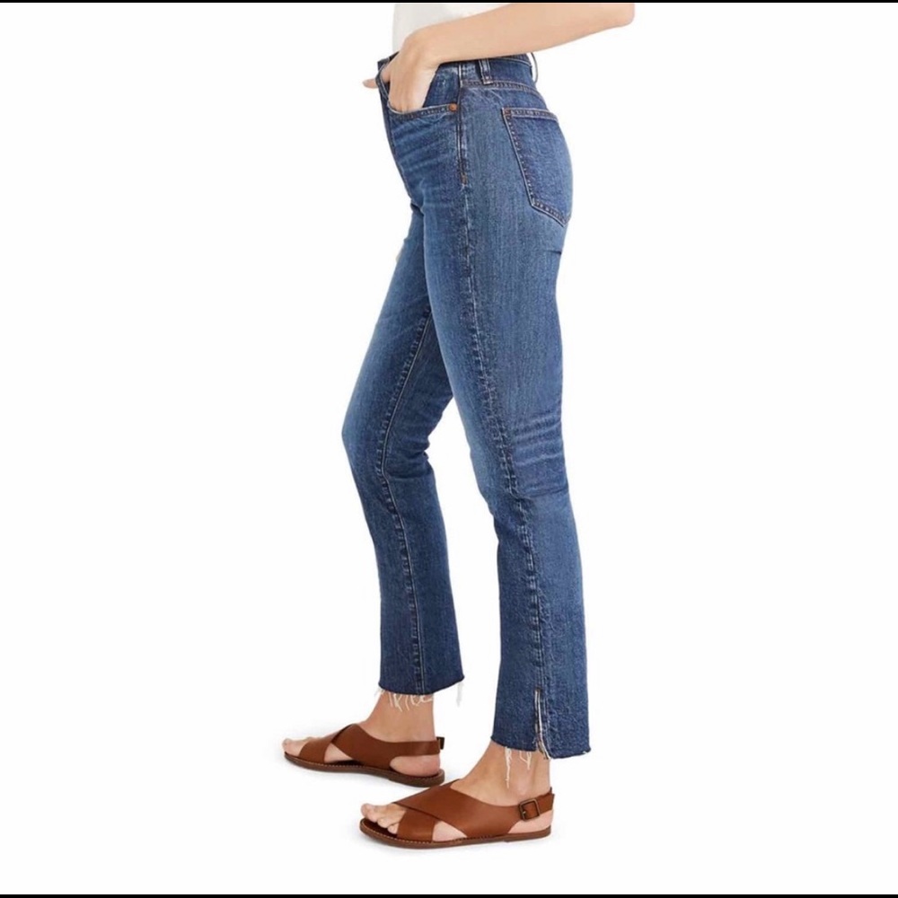 Madewell the perfect vintage high waist crop jeans